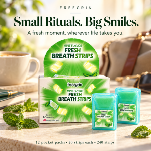 Freegrin mint breath strips — small-rituals