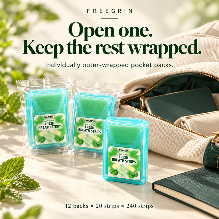 How to Keep Breath Strip Pocket Packs Organised After Opening