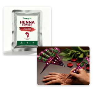 Freegrin henna starter kit: henna powder and henna cones
