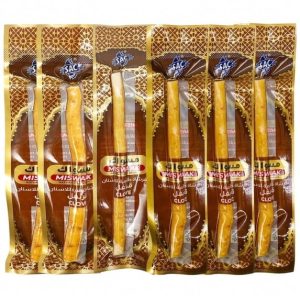Miswak sticks clove flavor, 6-pack vacuum sealed
