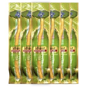 Miswak sticks mint flavor, 6-pack vacuum sealed