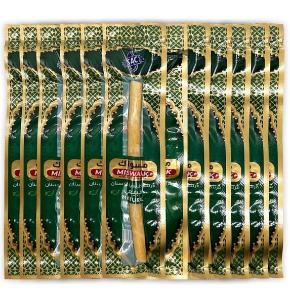 Miswak sticks original flavor, 12-pack vacuum sealed