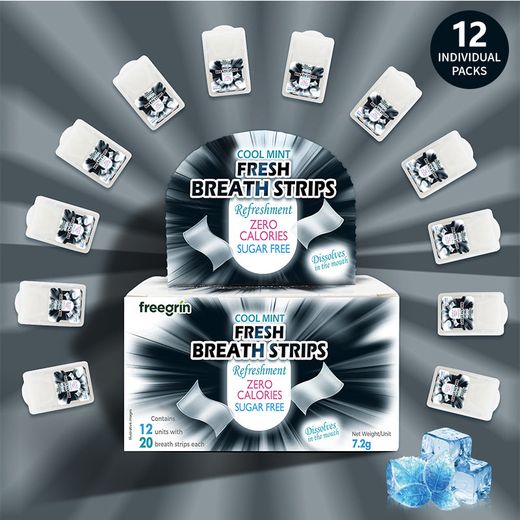 Freegrin breath strips