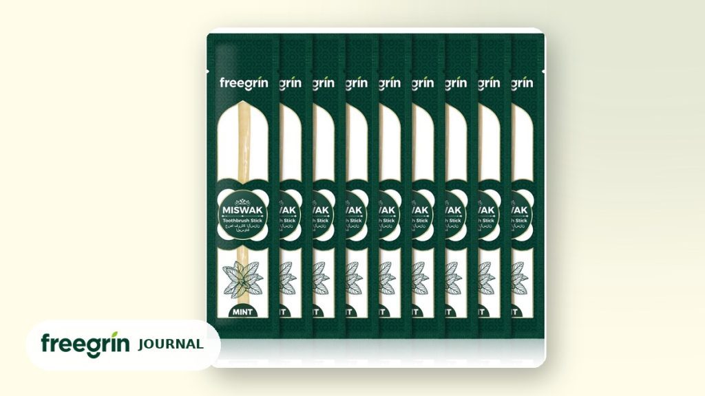 Freegrin mint miswak sticks nine-pack, guide to cutting peeling and storing a miswak