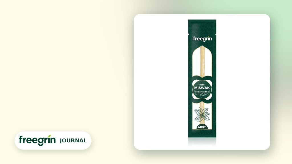 Freegrin mint miswak sticks, a gentle first miswak flavour for children